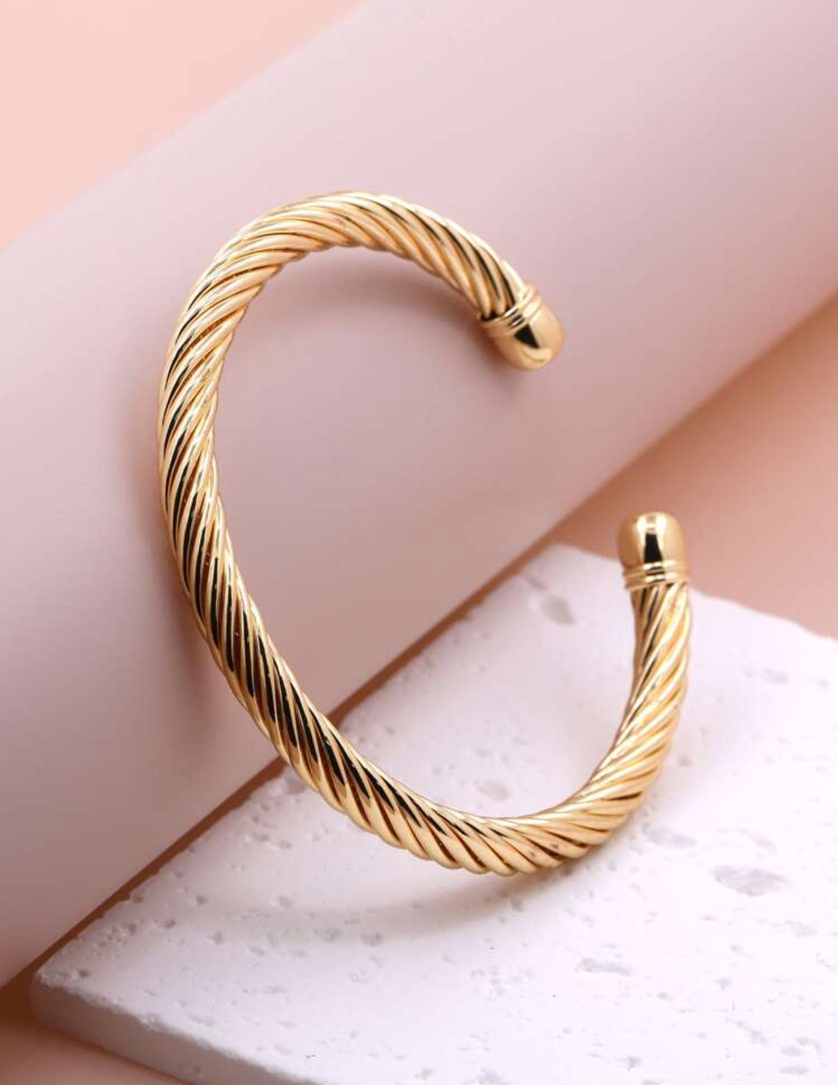 Gold hoop bracelet